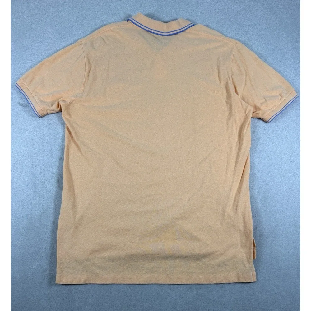 Vintage Polo Ralph Lauren Peach Short Sleeve Pocket Polo Shirt Size L